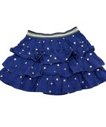Mini Boden Girls Blue &amp; Gold Polka Dot Tiered Skort 5-6Y - $24.25 CAD