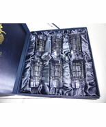Faberge Metropolitan clear crystal shot glasses . - $695.00