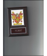 FURST COAT OF ARMS PLAQUE FAMILY CREST GENEALOGY ASK FOR YOUR NAME - £3.15 GBP