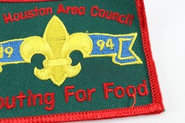Vintage 1994 Sam Houston SHAC Scouting for Food Boy Scout BSA Camp Patch - $11.69