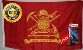 3x5 Fire Department Loyal to Out Duty Flag 3x5 Banner grommets 100D Polyester PR - £5.39 GBP