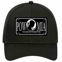 POW-MIA Novelty Black Mesh License Plate Hat - £22.77 GBP