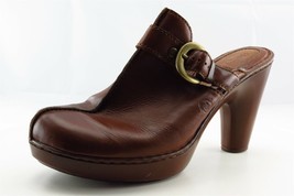 Michael Kors Size 8.5 M Brown Almond Toe Mules Leather Women - £15.87 GBP