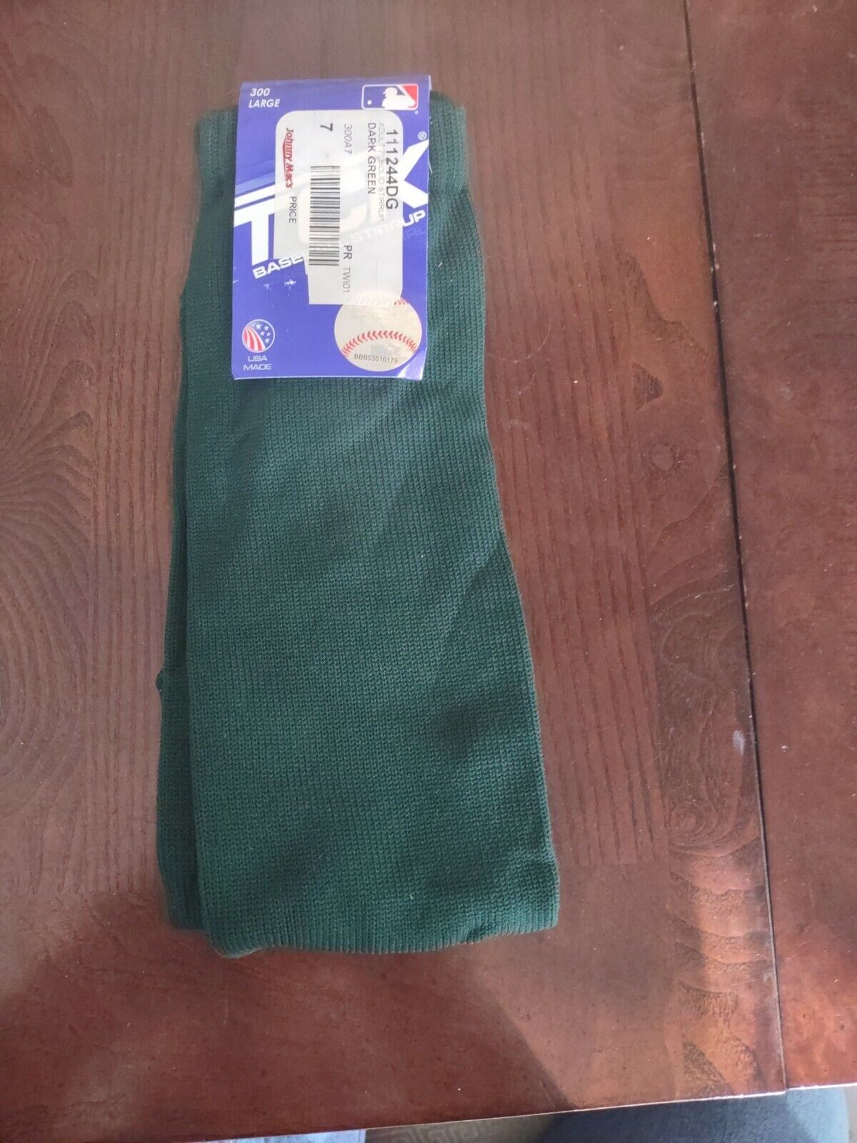 Dark Green Solid Stirrup Adult Socks For Baseball - $20.67