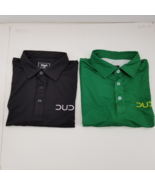 2 of  Waggle Mens Golf Polo Shirt Black Green  Dude Wipes Print Size XL - $43.59