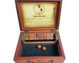 National Geographic Society&#39;s Shut The Box Dice Game Wood Box - £13.63 GBP