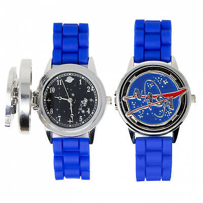 Primary image for NASA Logo with Space Themed Dial Watch Blue