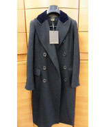 AUTHENTIC LOUIS VUITTON COAT CLASSIC VIRGIN WOOL TRENCH 38 FR S MADE IN ... - $4,224.50