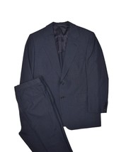 Hickey Freeman Suit Mens 41S Navy Pinstripe Jacket &amp; Pants Wool USA 34x28 - £106.15 GBP
