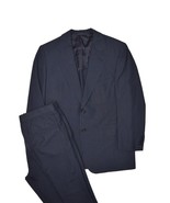 Hickey Freeman Suit Mens 41S Navy Pinstripe Jacket &amp; Pants Wool USA 34x28 - £106.39 GBP