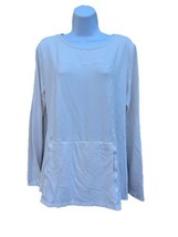 UBU Womens XL white Long Sleeve Bamboo Cotton Pullover Tunic Shirt Top p... - $24.74