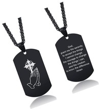 Bible Verse Necklace for Men : Stainless Steel for - £40.64 GBP