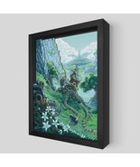 The Legend of Zelda Breath of the Wild Framed Shadow Box Wall Art 12x16 ... - £195.55 GBP