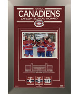 Lafleur, Richard &amp; Beliveau Signed 8x10 Ltd Ed /10 - Montreal Canadiens - £452.15 GBP
