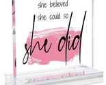 Inspirational Gifts for Women - 4X4 Inches Motivational Plaque,Encourage... - $24.44