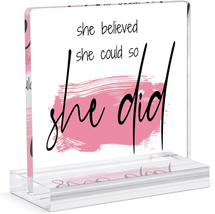Inspirational Gifts for Women - 4X4 Inches Motivational Plaque,Encouragement Gif - £19.53 GBP
