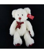 Russ Berrie Twinkles White Red Teddy Bear Plush Toy Stuffed Animal Tag N... - £23.64 GBP