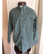 Ralph Lauren Green/Blue Plaid Creek Pocketed Button Front Shirt Men&#39;s L - £9.77 GBP