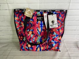 LeSportsac X Baron Von Fancy Tie Dye Reversible Tote Bag With Pin Interi... - £62.67 GBP