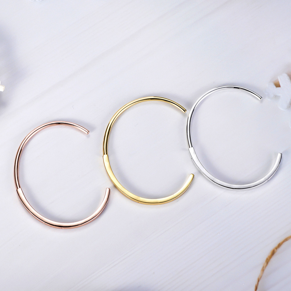 2021 Release Signature I-D Bangle 925 Silver / Rose gold / Gold -plated Bangle