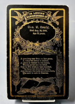 Antique Victorian 1906 Mourning Remembrance Cabinet Card Funeral Black G... - £17.97 GBP