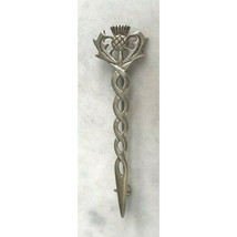 An Interesting Scottish 925 Sterling Silver Thistle Sword Brooch Sky - £43.55 GBP