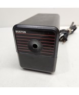 Vtg Boston Model 18 Pencil Sharpener Electric Black Red Stripes USA Made... - £10.68 GBP