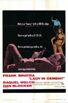 Lady in Cement Original 1968 Vintage One Sheet Poster - £160.71 GBP