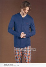 Pajamas Seraph Open Men&#39;s Long Sleeve Warm Cotton You 365 LINCLALOR 92335 - £30.49 GBP