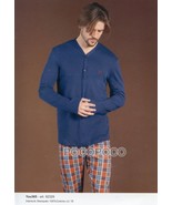 Men&#39;s Long Sleeve Open Henley Pajamas Warm Cotton You 365 Linclalor 92335 - $49.63 CAD+