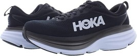 Hoka One One Bondi 8 Womens Size 9.5 Running Shoes Black White New With Box - £110.77 GBP