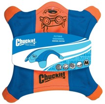 Chuckit! Flying Squirrel Dog Toy Blue/Orange 1ea/MD - £17.32 GBP
