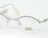YOKO WOLFF Millenium 3 03 Argento/Pallido Verde Occhiali Montatura 48-20... - $96.01