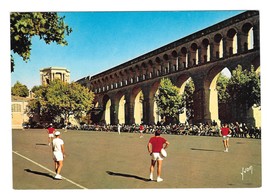 France Montpellier Tambourin Match Sous Les Arceaux Aqueduct YVON Postcard 4X6 - £3.98 GBP