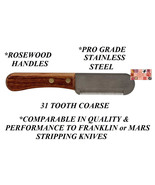 COARSE 31-Tooth DOG STRIPPING KNIFE Coat Hair Hand Stripper*CompareTo Fr... - $280.99 MXN