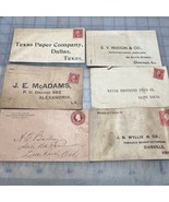 vintage Return Envelopes E.V. Roddin &amp; Co J.E. McAdams Texas Paper Company - $11.70