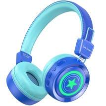 Kids Bluetooth Headphones With Microphone For School On-Ear Headphone Toddler Ch - $16.99