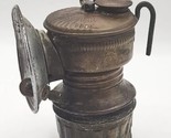 Vintage Guys Dropper Universal Lamp Co Brass Miners Lamp Carbide Head Li... - £39.32 GBP