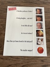 Getting Away With Murder Original Press Kit Sheet Video Store Promo KG JD - $11.18