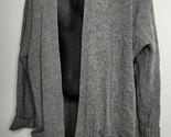 J. Crew Womens Cardigan Small Dream Gray Ribbed Wool Cashmere Blend Knit - £23.12 GBP
