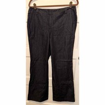 Ann Taylor Loft Outlet Pants Size 10 (31x30) Flared Leg Dark Gray Trousers - £9.39 GBP