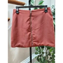 Forever21 Women&#39;s Brown Polyester Casual Pencil &amp; Straight Mini Skirt Me... - $21.78