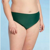 Kona Sol Plus Size High-Rise Hipster Bikini Bottom Green Size 14W - £13.47 GBP