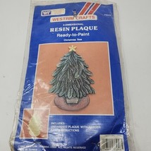 Westrim Crafts Christmas Tree 3 Dimensional Resin Plaque Ready To Paint 1987 - £10.43 GBP