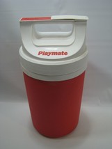 Vintage Igloo Playmate 1/2 Gallon Thermos Water Jug Cooler Red White - £11.54 GBP