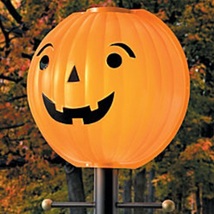 Halloween Thanksgiving Pumpkin Jack O Lantern Lamppost Cover - £116.25 GBP