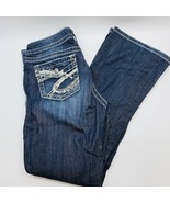 Silver Jeans 29X31 Natsuki Boot Cut Dark Wash Stretch Womens 29 - $467.06 MXN
