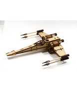 3D Spaceship Puzzle | Starfighter Spaceship Puzzle | 3mm MDF Wood Puzzle  - £21.12 GBP