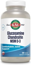 KAL Glucosamine Chondroitin MSM D-3, Joint Support Supplement, 1,500 mg of Gluco - £62.34 GBP