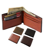 BI-FOLD WALLET - Stitched Bridle Leather with 4 Card Slots - £46.99 GBP